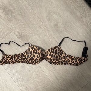 Leopard Print Women's Bra
